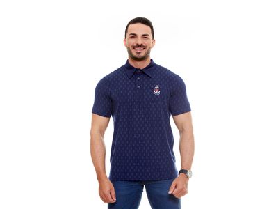 Camiseta Gola Polo Jesus Âncora da alma GMP9815