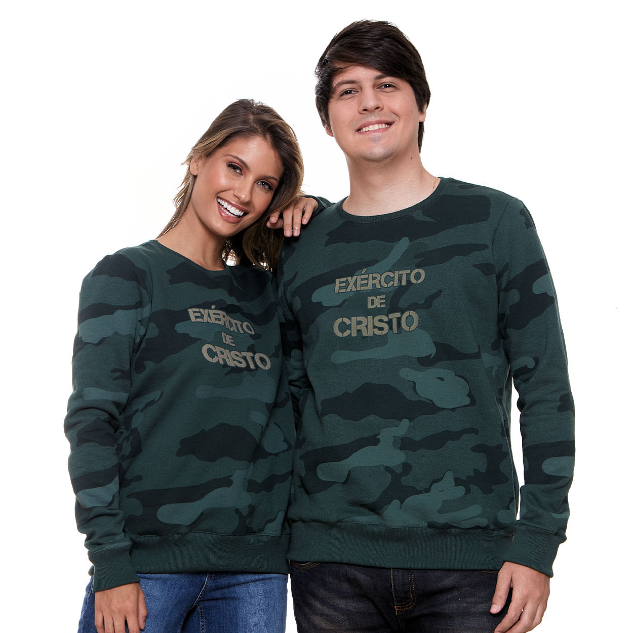 Moletom Exército de Cristo Unissex MS9105 - Verde  