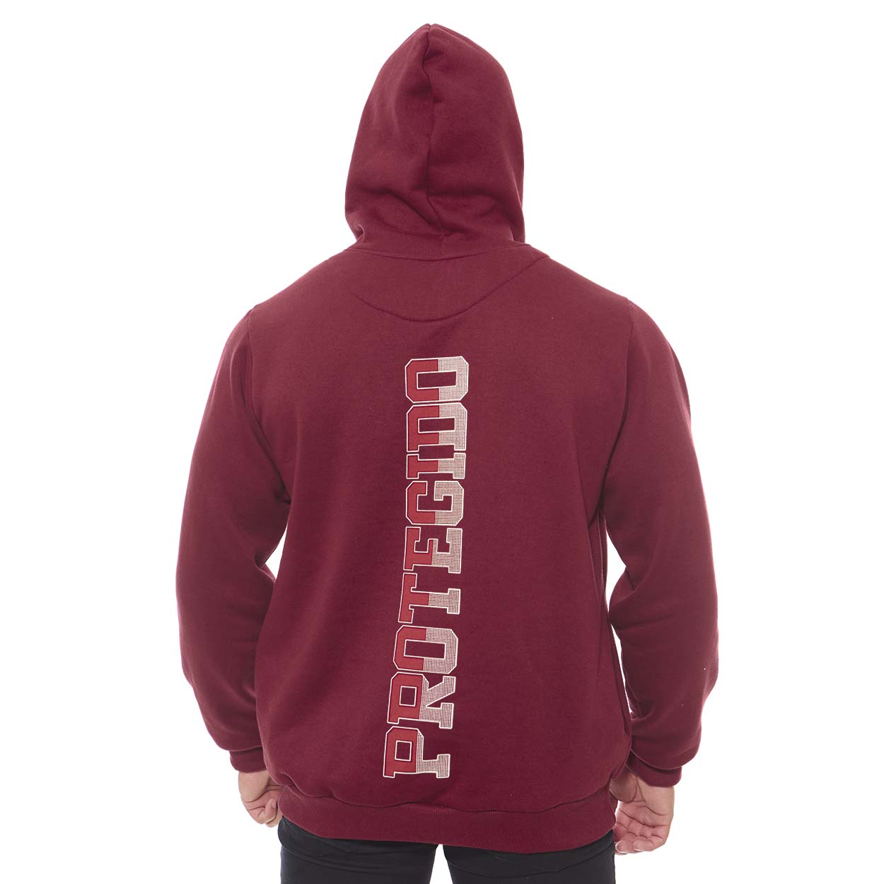 Moletom masculino Salmo 91 Protegido MS11063 - Vermelho  