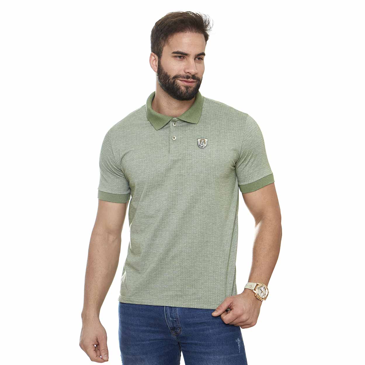 Camiseta Gola Polo São José GMP11433 - OUTLET - Verde  