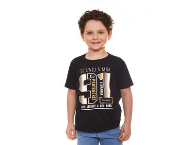 Camiseta Infantil Se uniu a mim,Eu protegerei,livrarei,pois conhece Meu nome MS9433 - Outlet