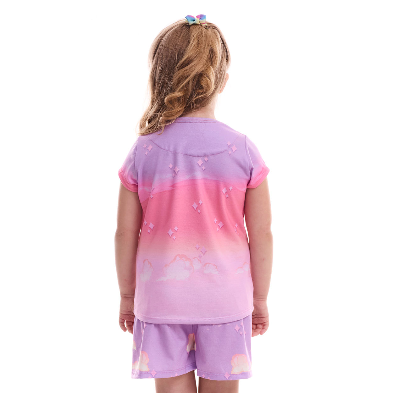 Pijama Infantil Feche os olhos e Pense em algo Bom PJ8066 - Rosa  