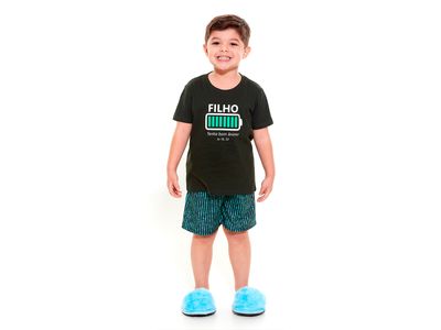 Pijama infantil Filho tenha bom ânimo Jo 16,33 PJ9559