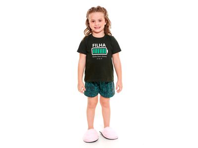 Pijama infantil Filha tenha bom ânimo Jo 16,33 PJ9718