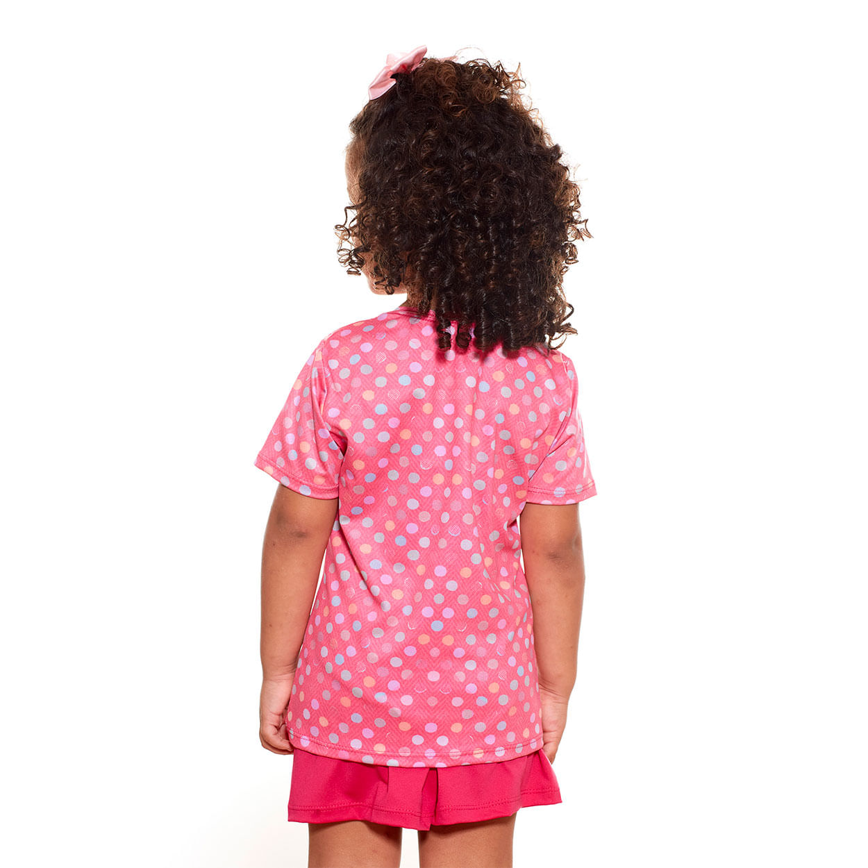 Pijama infantil No silêncio Deus cuida PJ9878 - Rosa Pink  