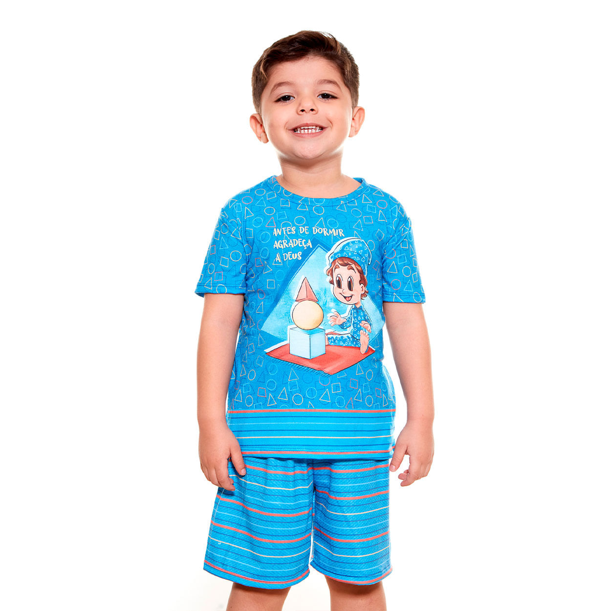 Estampado  - Pijama infantil Antes de dormir Agradeça a Deus PJ9882