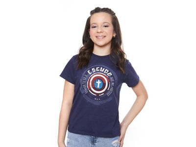 Camiseta Infanto Juvenil Senhor Tu és o Escudo que me Protege MS11719