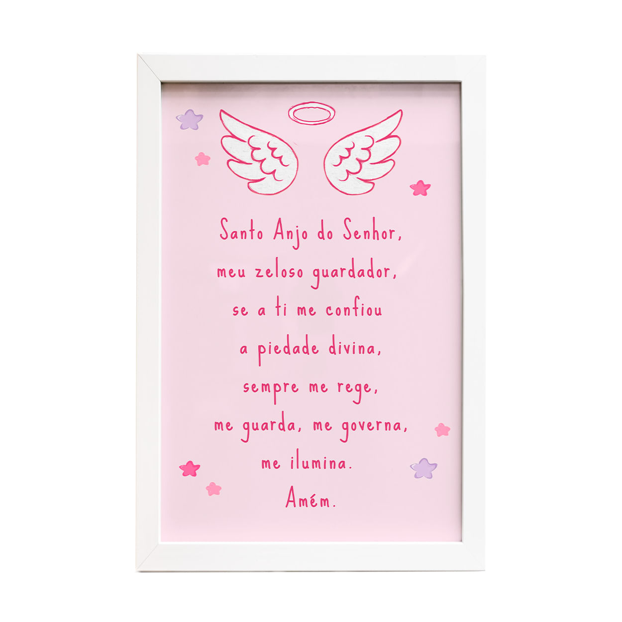 Quadro devocional Oração do Santo Anjo QDV9963 - Outlet - Quadro devocional Oração do Santo Anjo QDV9963 