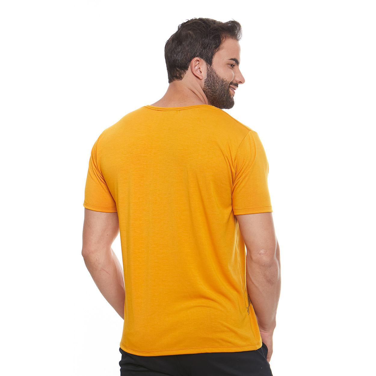 Camiseta A Minha Paz Eu Vos Dou MS11405 - Amarelo Mostarda  