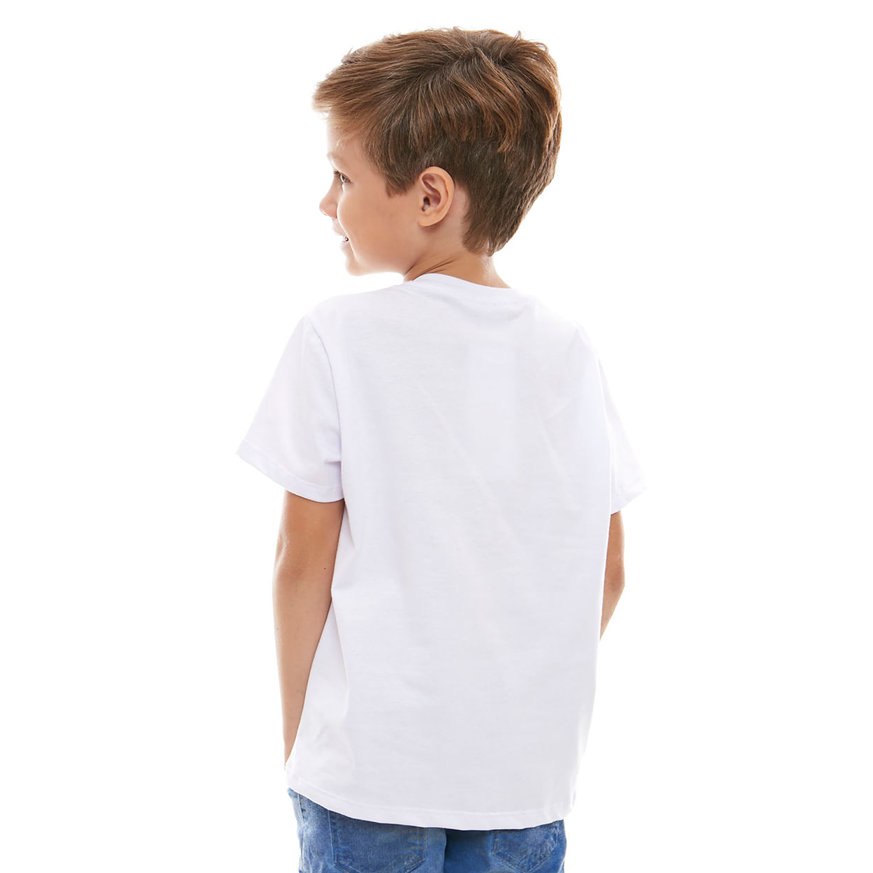 Camiseta Infantil Juvenil A Minha Paz Eu Vos Dou MS11845 - Branco  