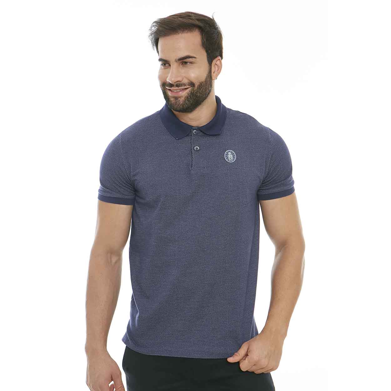 Azul  - Camiseta Gola Polo Medalha da Graça GMP11305