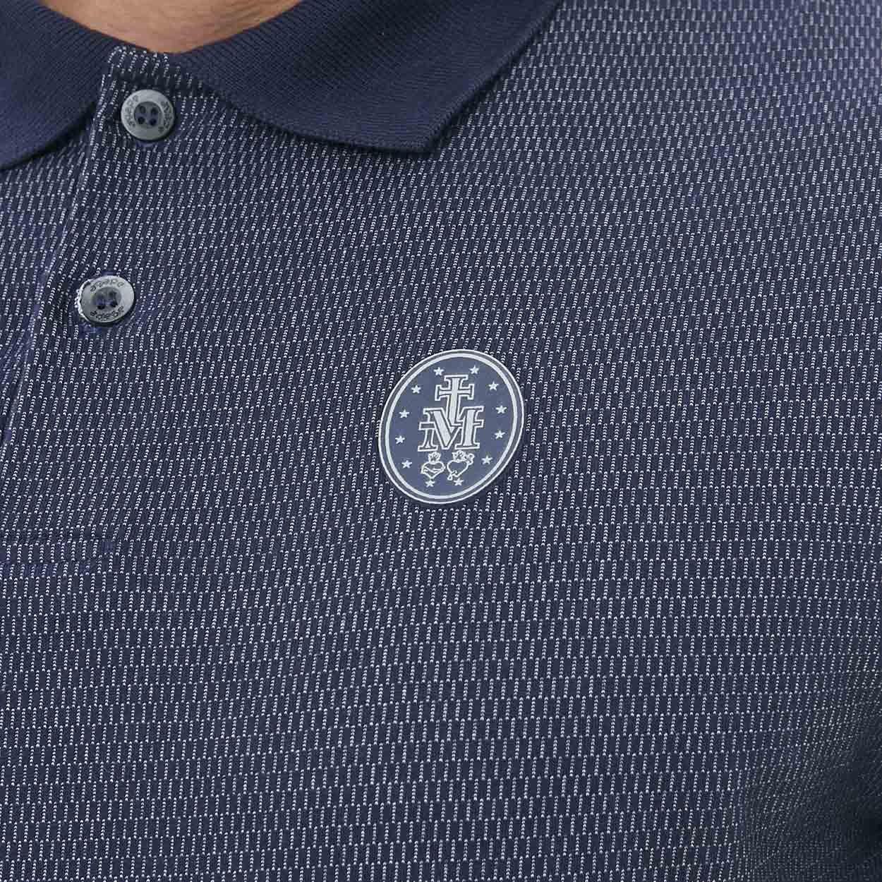 Azul  - Camiseta Gola Polo Medalha da Graça GMP11305