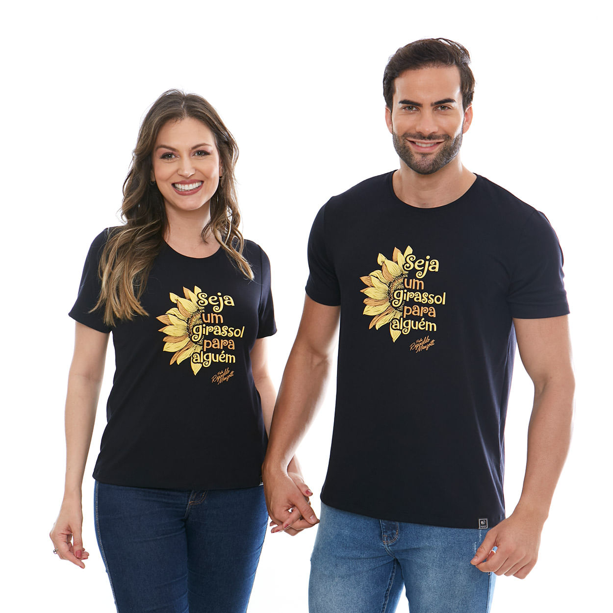 Camiseta Seja Um Girassol Para Alguém DV12147 - Preto  