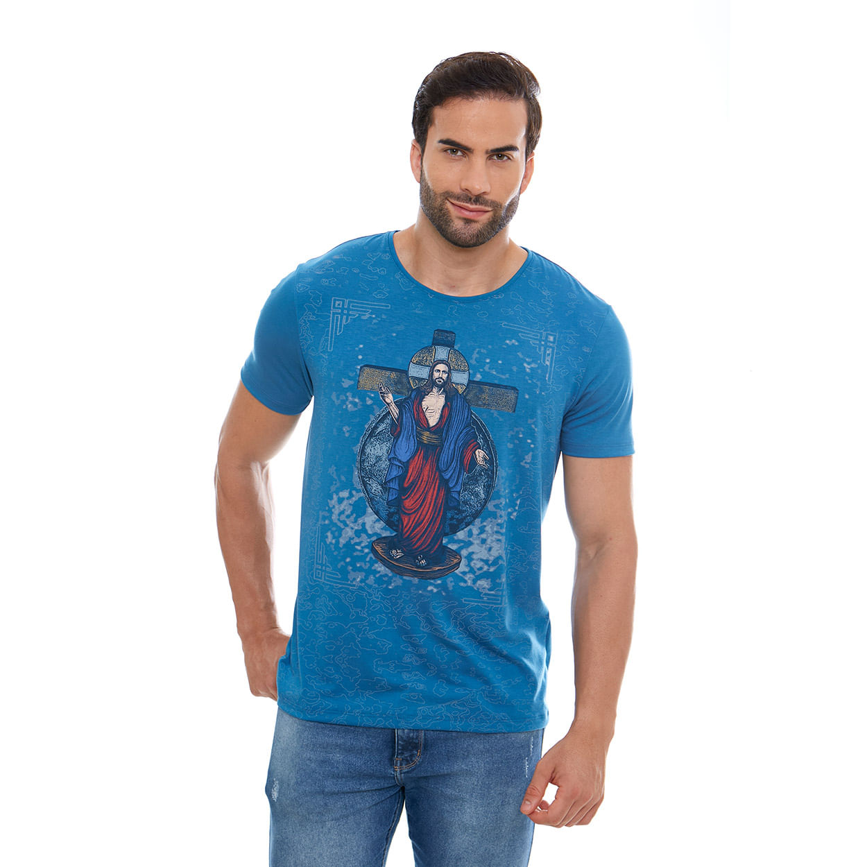 Camiseta Santas Chagas DV12137 - Azul  