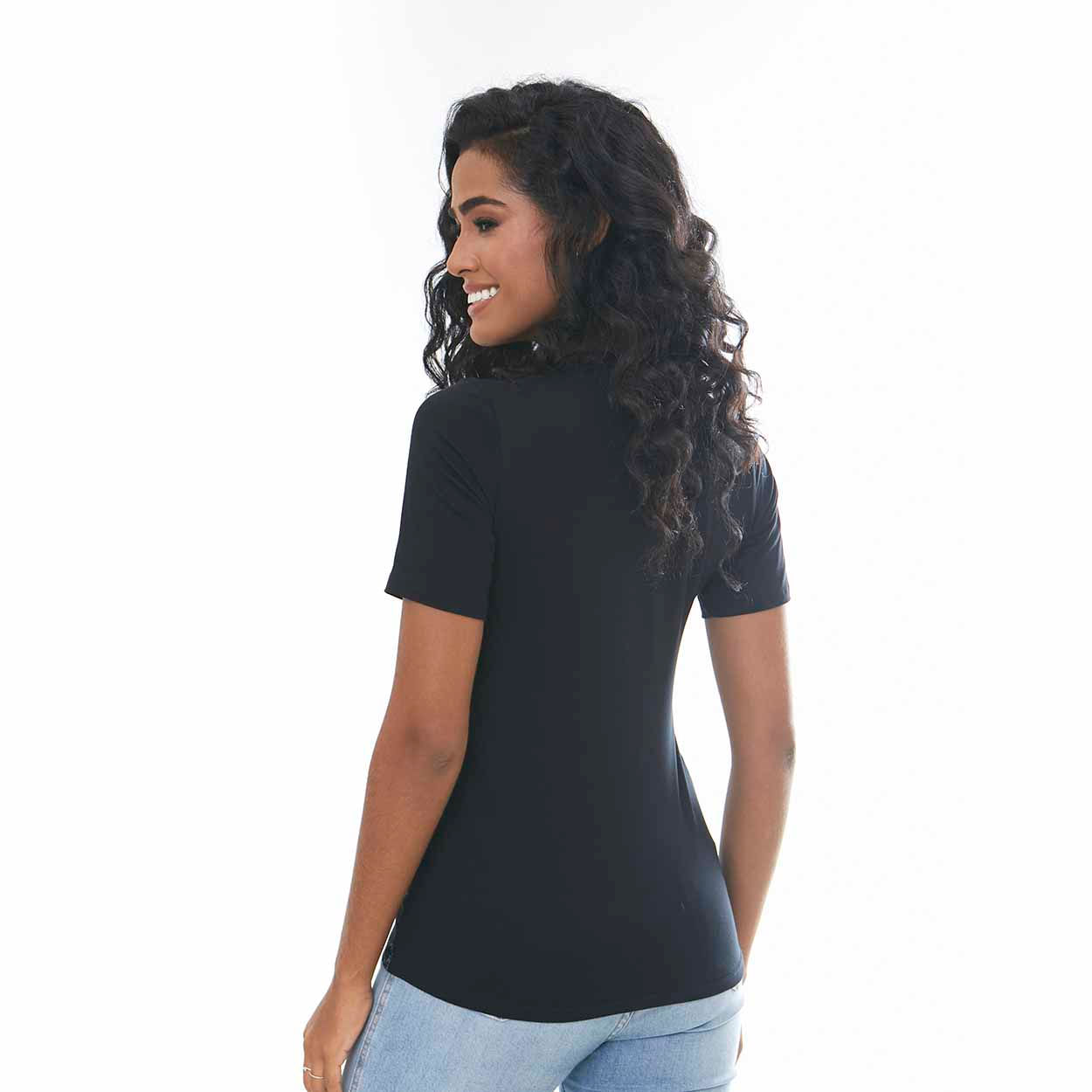 Baby Look Nossa Senhora Aparecida DV12054 - Outlet - Preto  