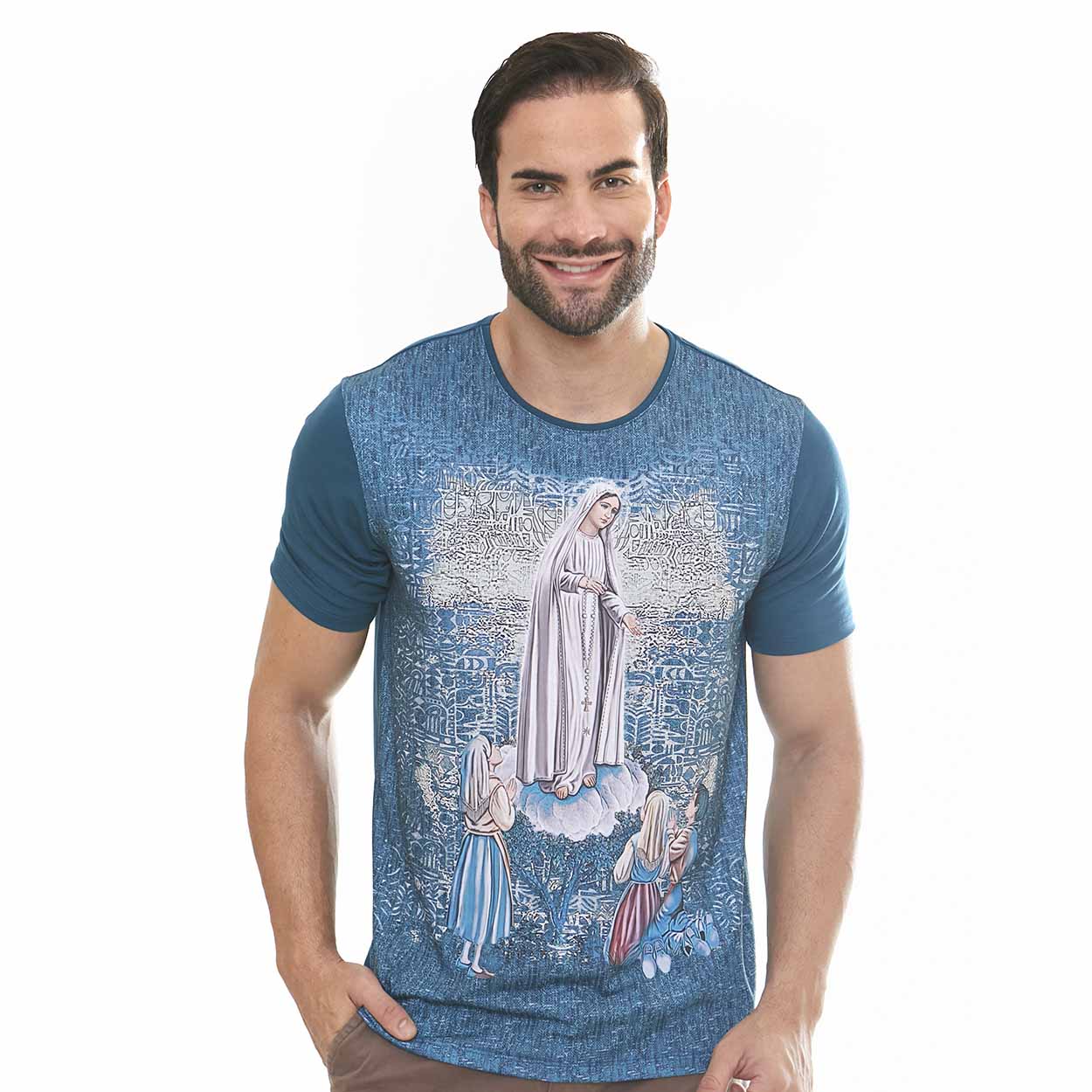 Camiseta Nossa Senhora de Fátima DV12058 - Verde  