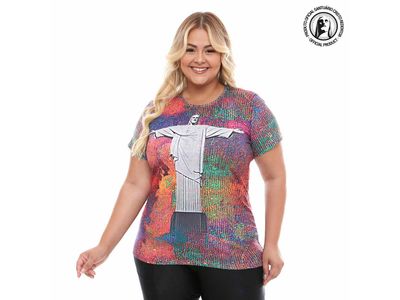 Baby Look Plus Size Cristo Redentor DVP12127