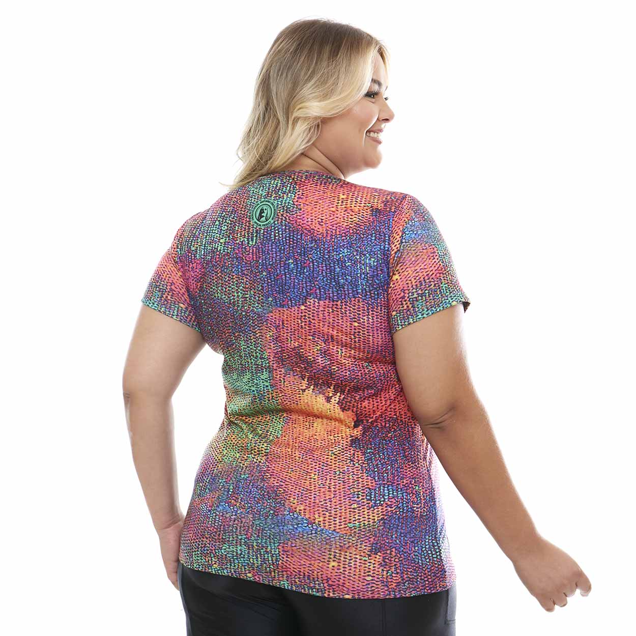 Estampado  - Baby Look Plus Size Cristo Redentor DVP12127