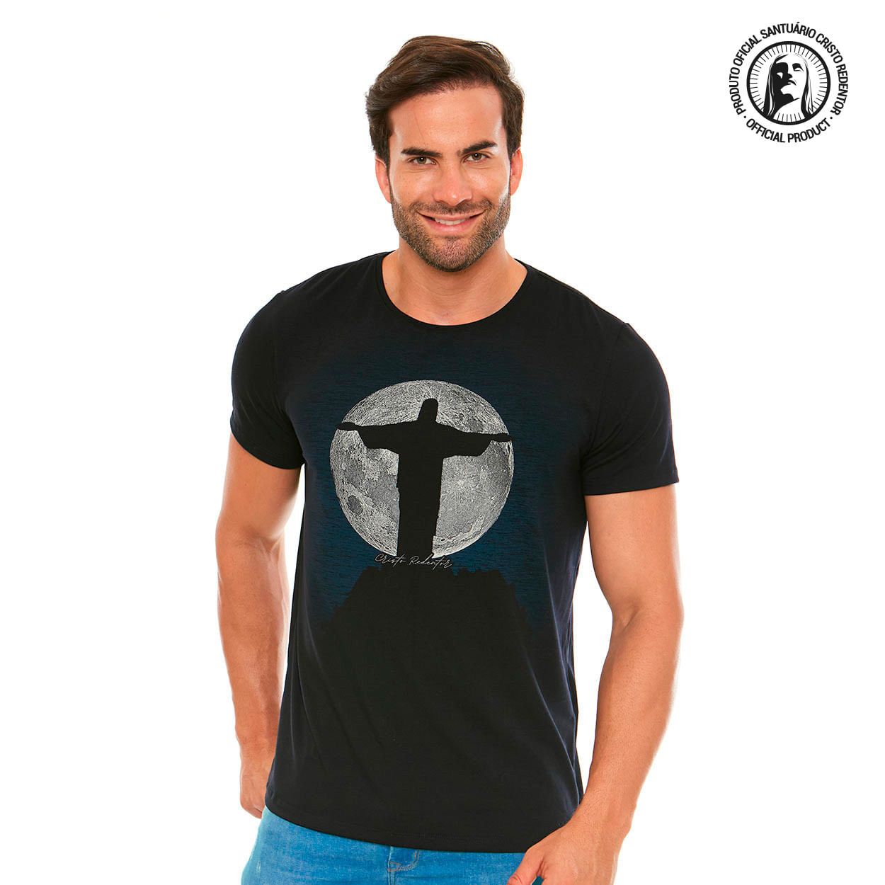 Preto  - Camiseta Cristo Redentor DV12048