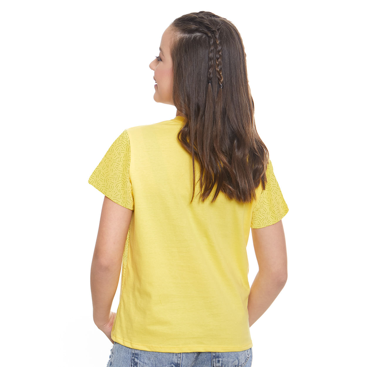 Camiseta Infanto Juvenil Cristo Redentor MS11698 - Amarelo  