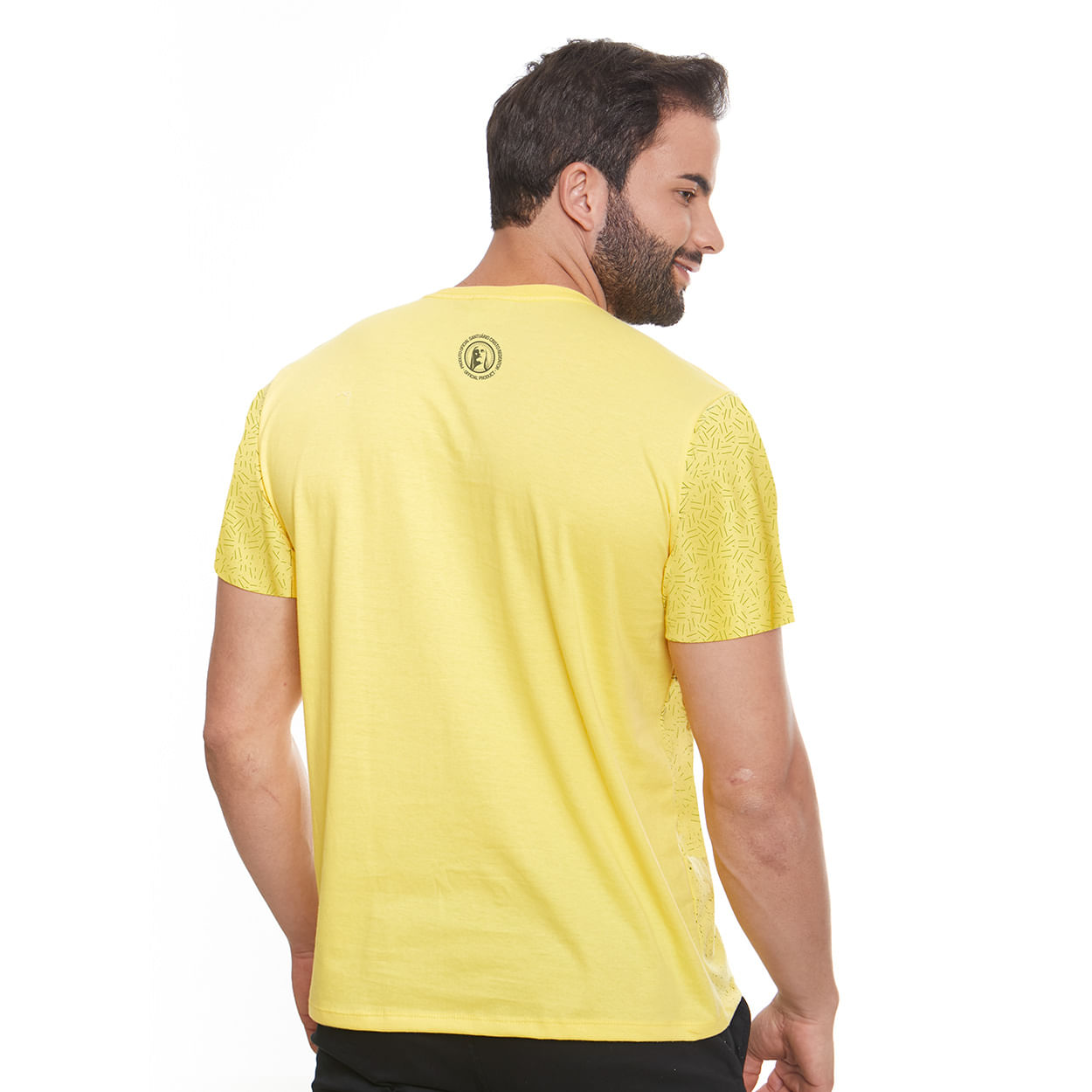 Camiseta Cristo Redentor MS11714 - Amarelo  