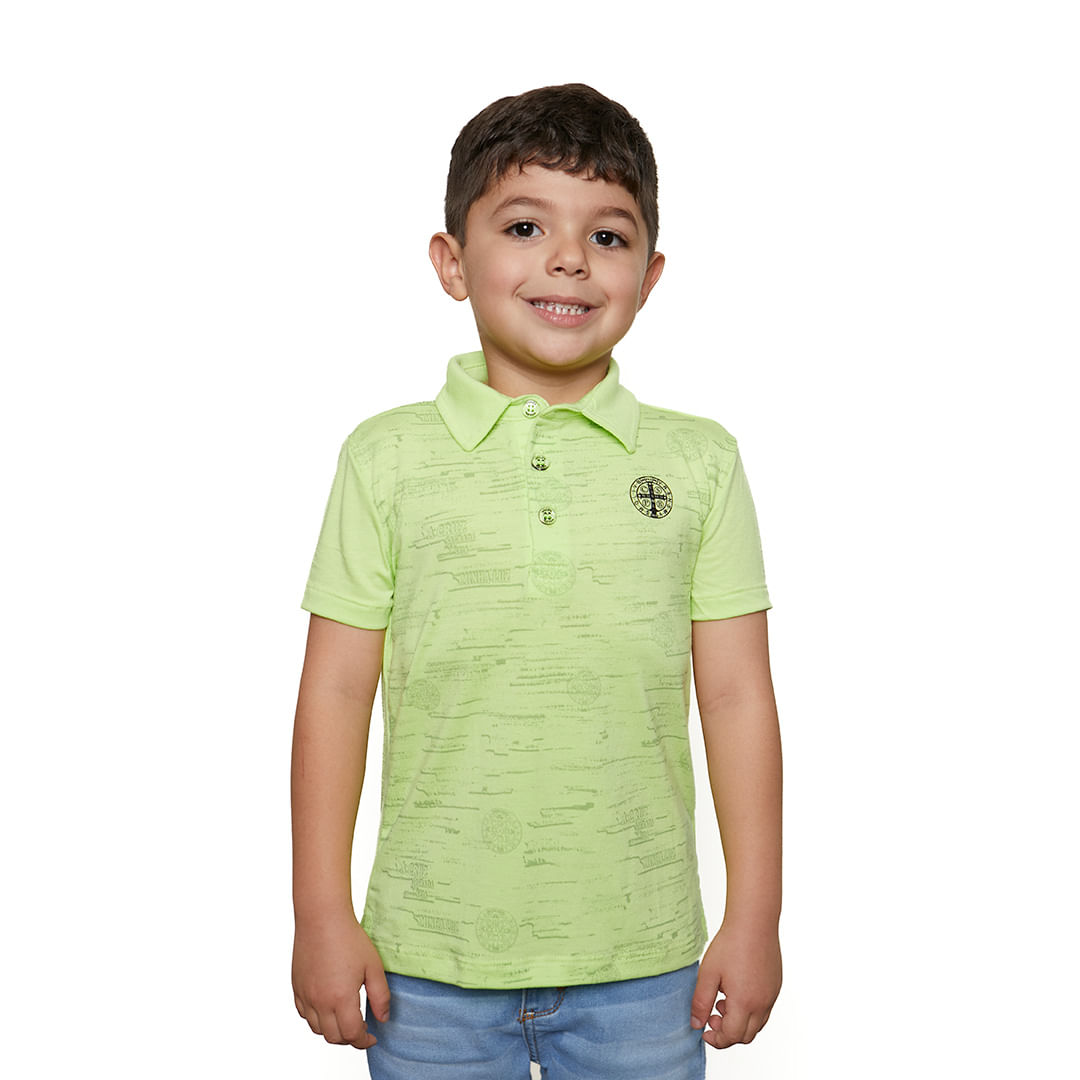 Camiseta Gola Polo infantil medalha de São Bento GMP9680 - VD Lunar  