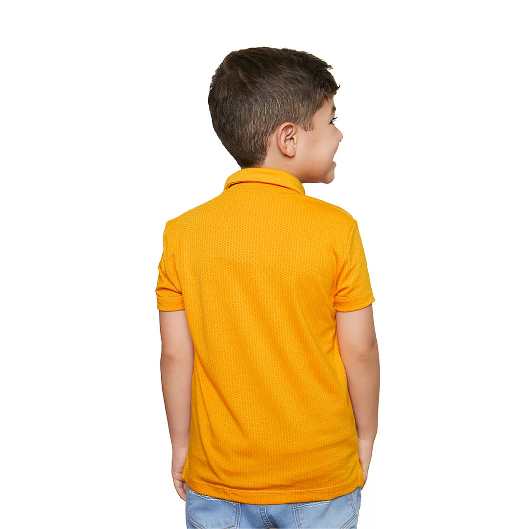 Camiseta Gola Polo infantil Obra-prima de Deus GMP9682 - Mostarda  