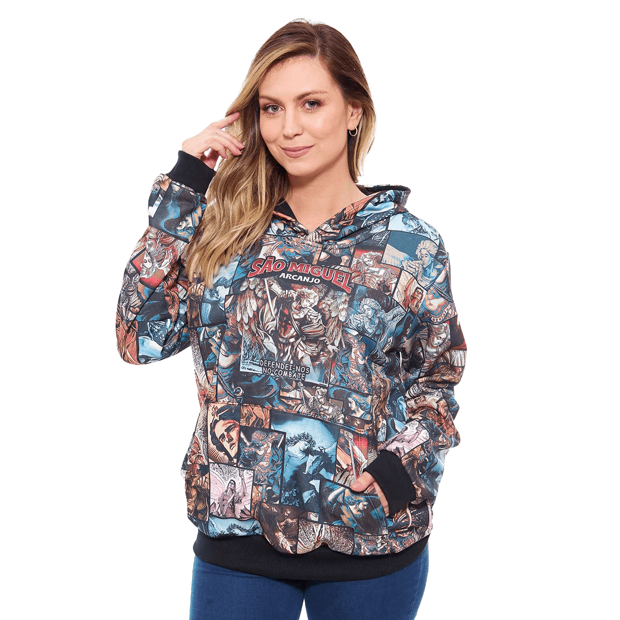 Moletom feminino São Miguel Arcanjo DV11181 - Estampado  