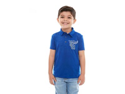 Camiseta Gola Polo infantil Manda teus Anjos GMP9687