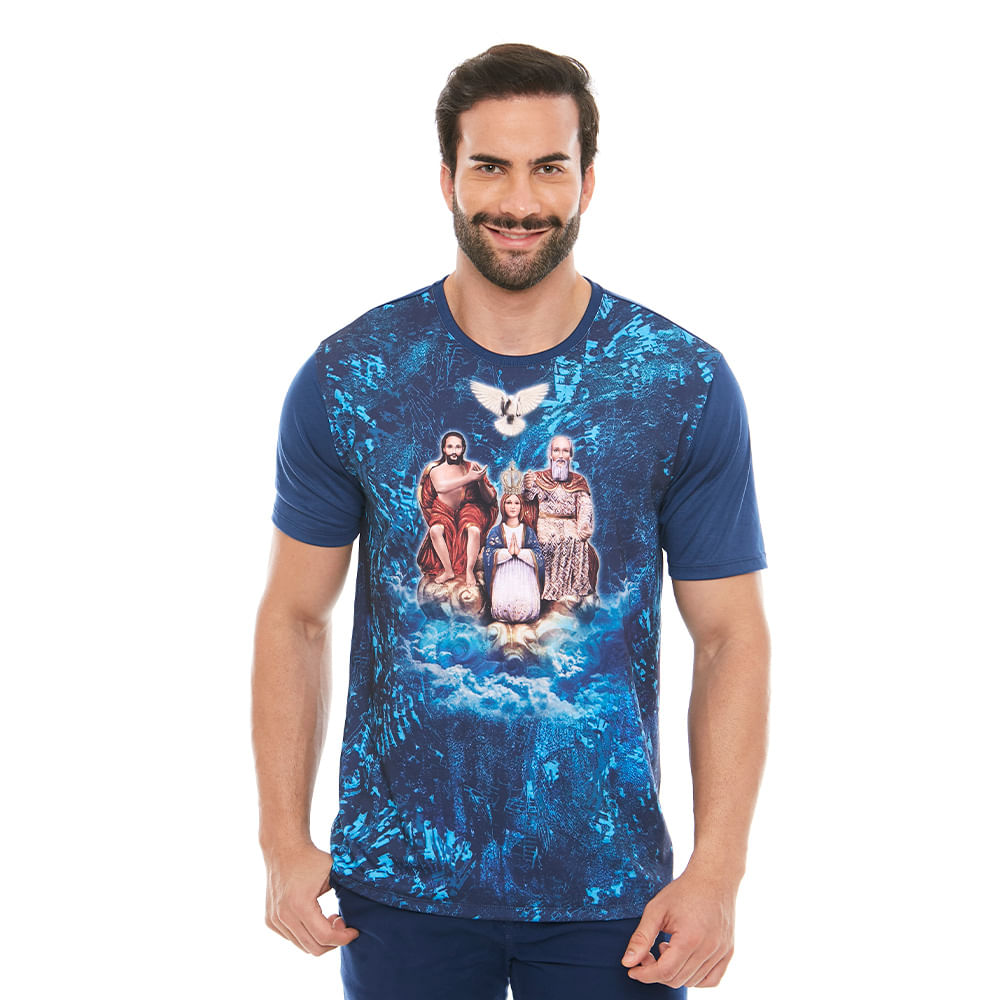 Camiseta Divino Pai Eterno DV12194 - Azul Marinho  