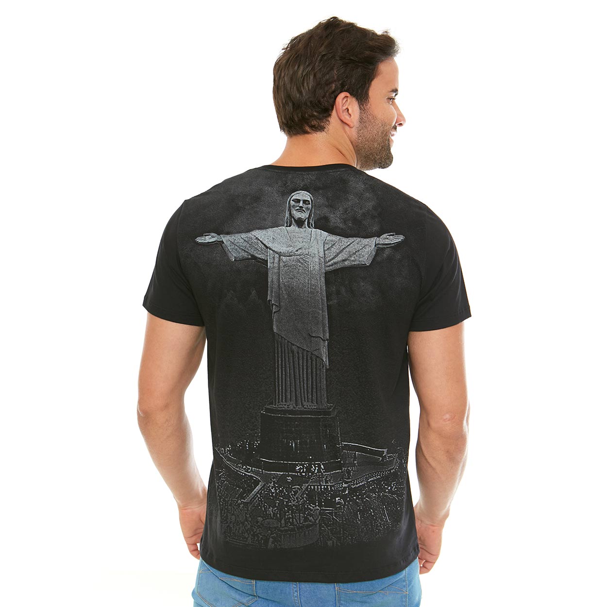 Camiseta Cristo Redentor DV12050 - Preto  