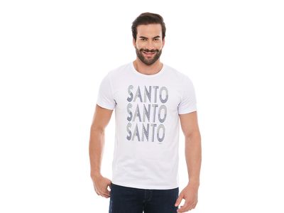 Camiseta Santo, Santo, Santo MS11904 - Leves Detalhes - OUTLET