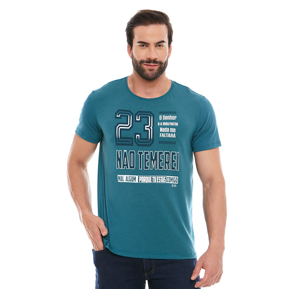 Camiseta Salmo 23 MS11928 - Verde  