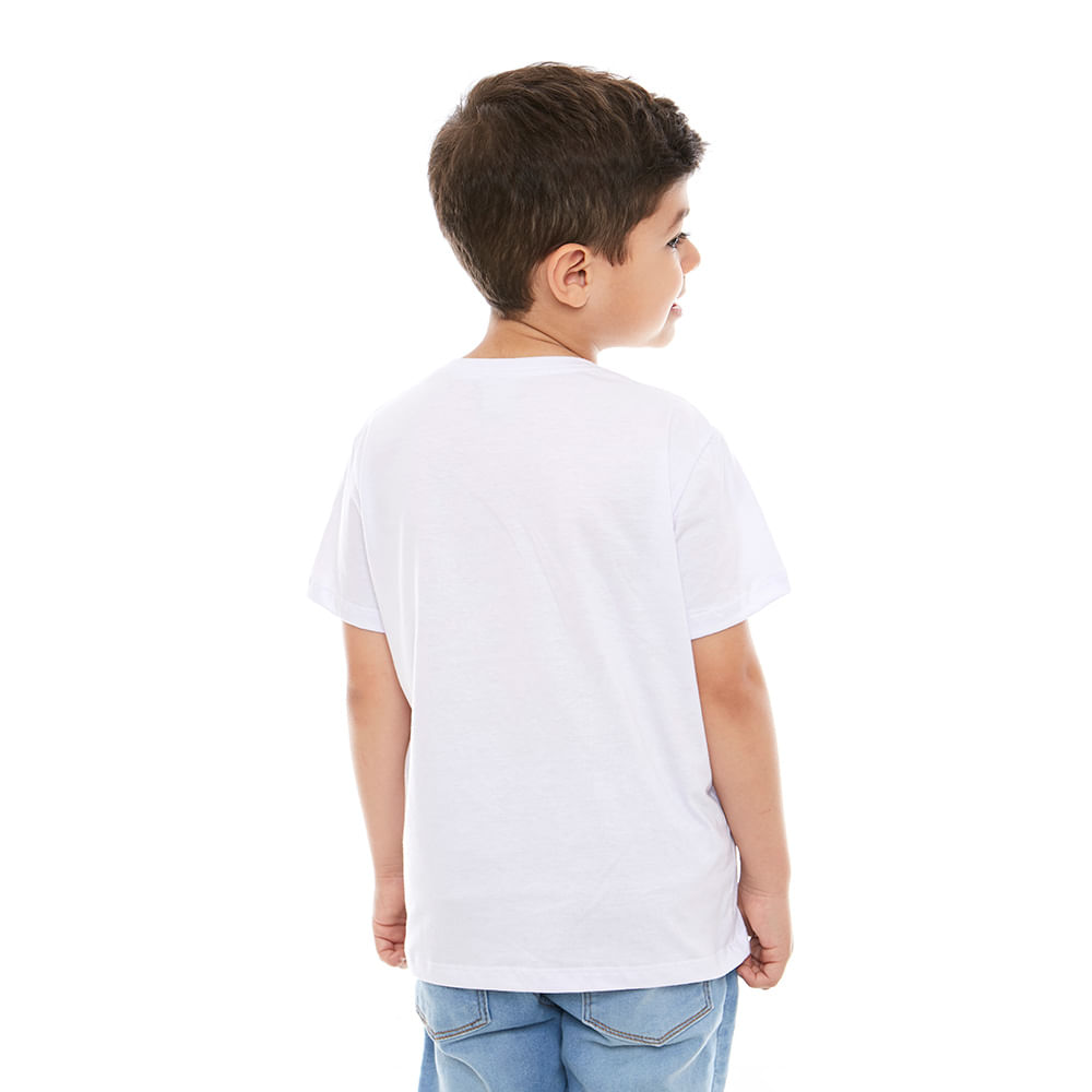 Branco  - Camiseta Infantil Santo, Santo, Santo MS11906