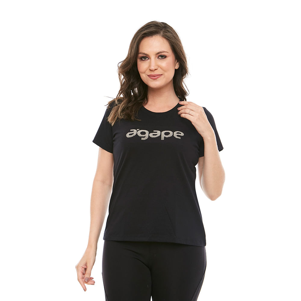 Baby Look Ágape MS12259 - Preto  