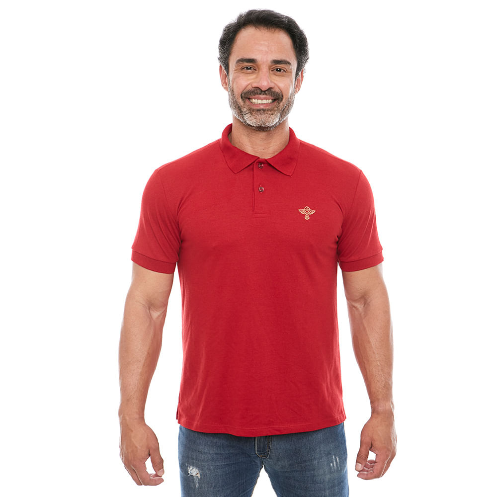 Vermelho  - Camiseta Gola Polo Espírito Santo GMP11630