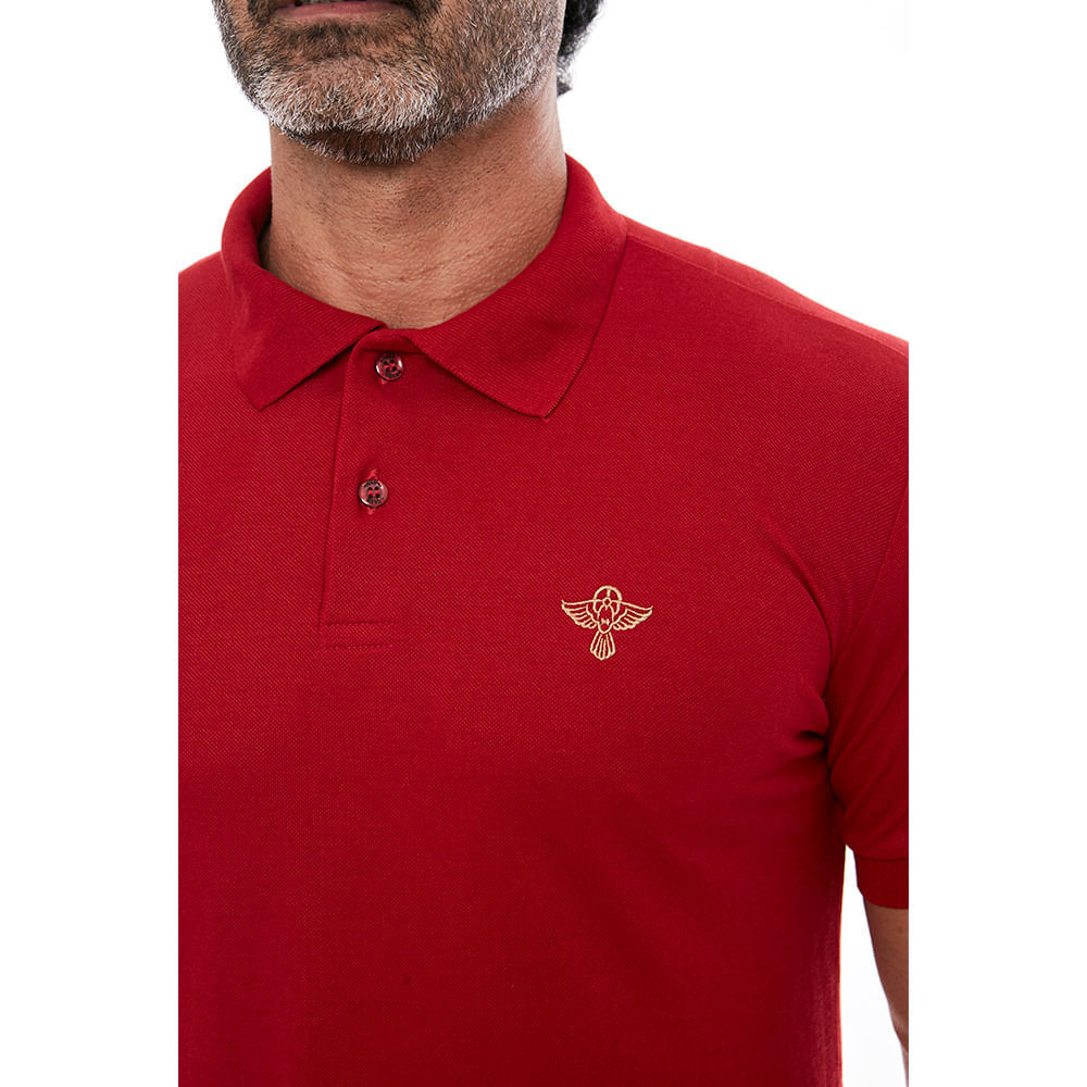 Vermelho  - Camiseta Gola Polo Espírito Santo GMP11630