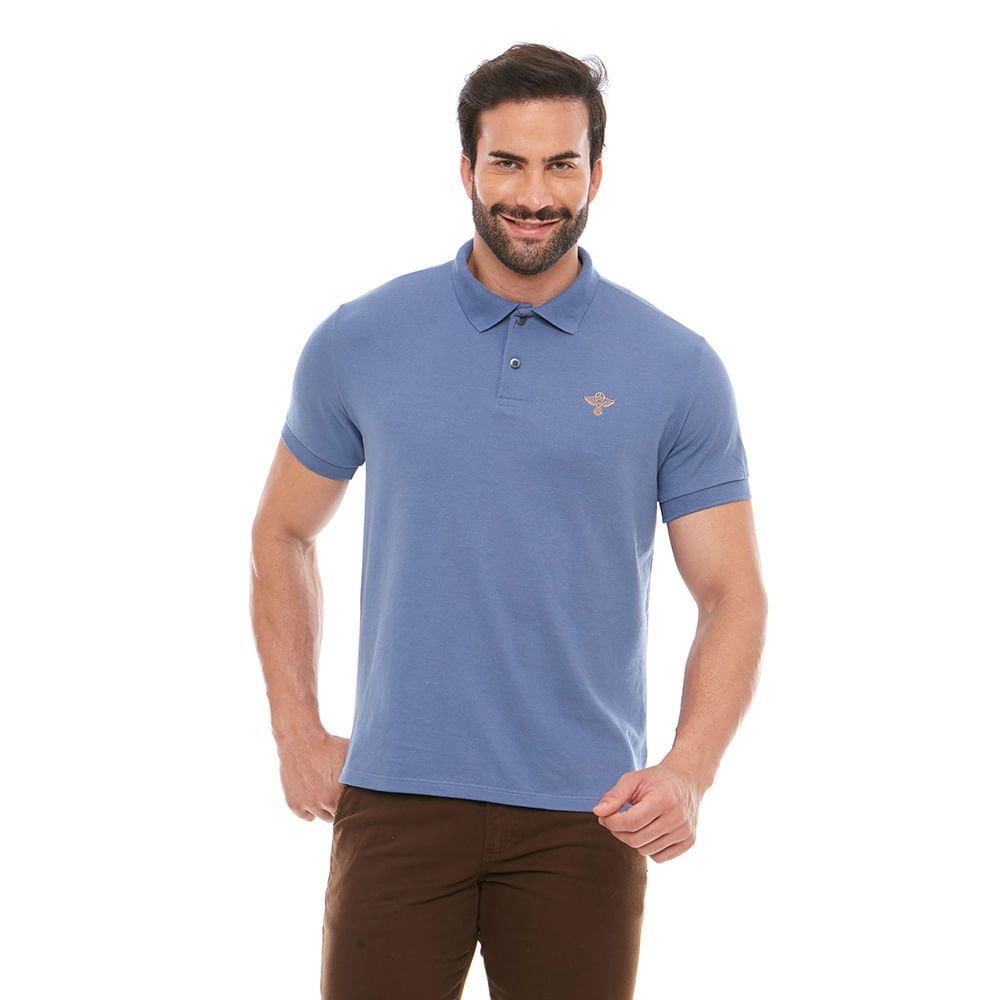 Azul  - Camiseta Gola Polo Espírito Santo GMP11630