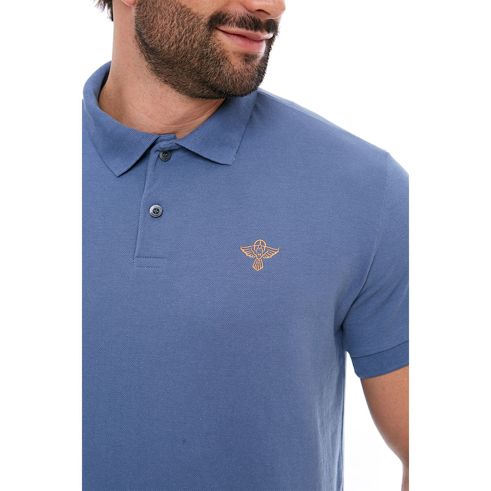 Azul  - Camiseta Gola Polo Espírito Santo GMP11630