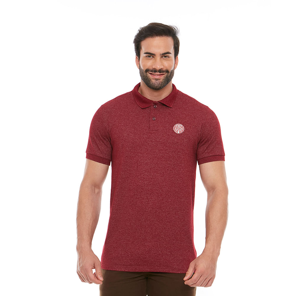 Camiseta Gola Polo Medalha de São Bento GMP11762 - Vermelho  