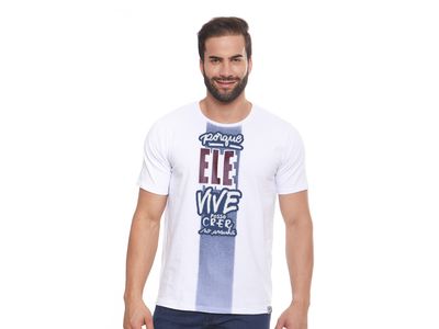 Camiseta Porque Ele Vive Posso Crer no Amanhã MS12511