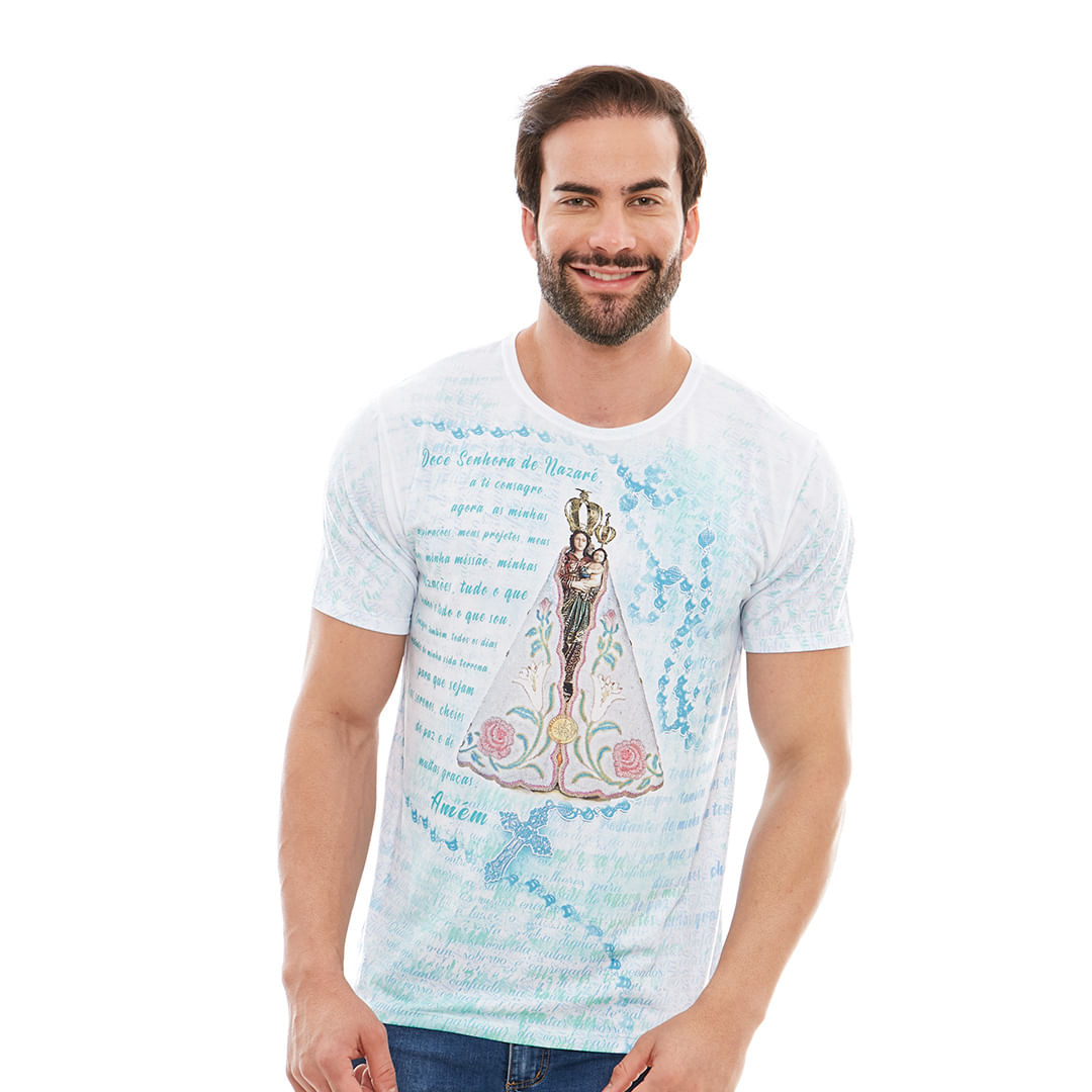 Branco  - Camiseta Círio de Nazaré DV12327