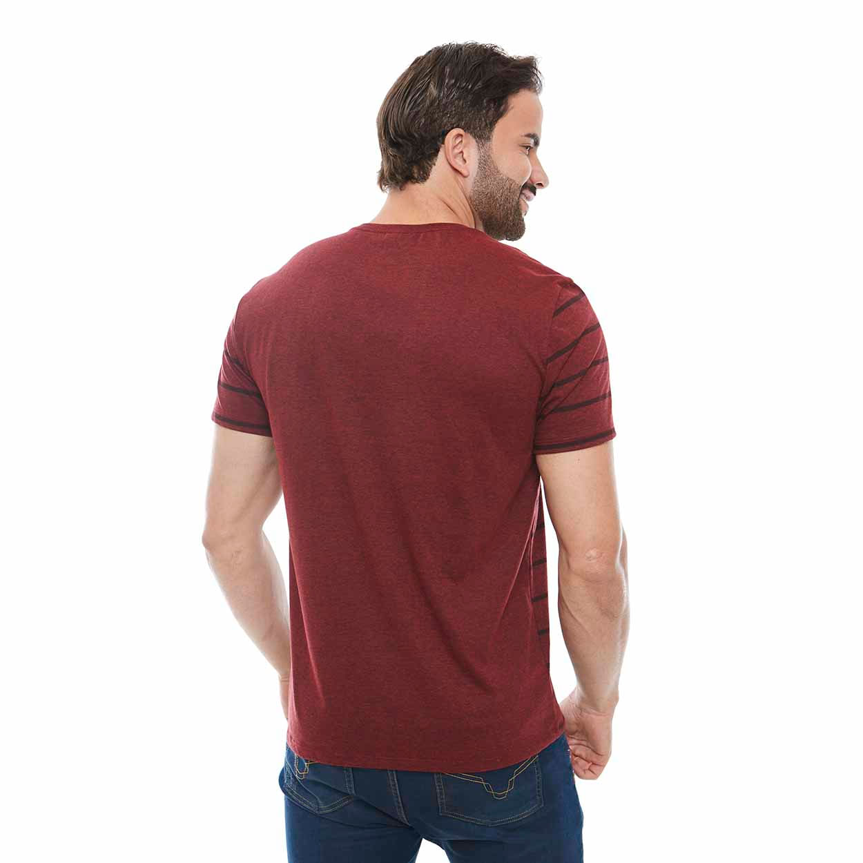 Camiseta Slim Medalha de São Bento DV12256 - Vermelho  