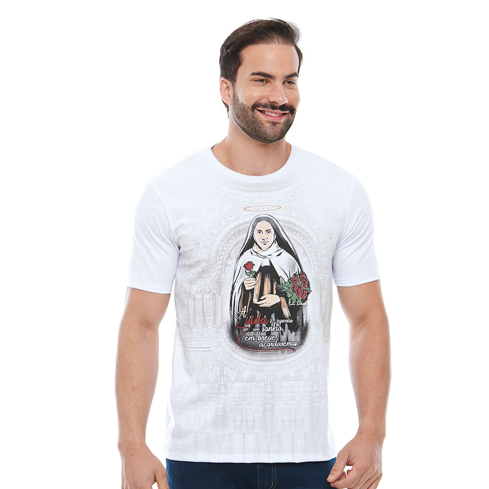 Camiseta Santa Teresinha DV12461 - Branco  