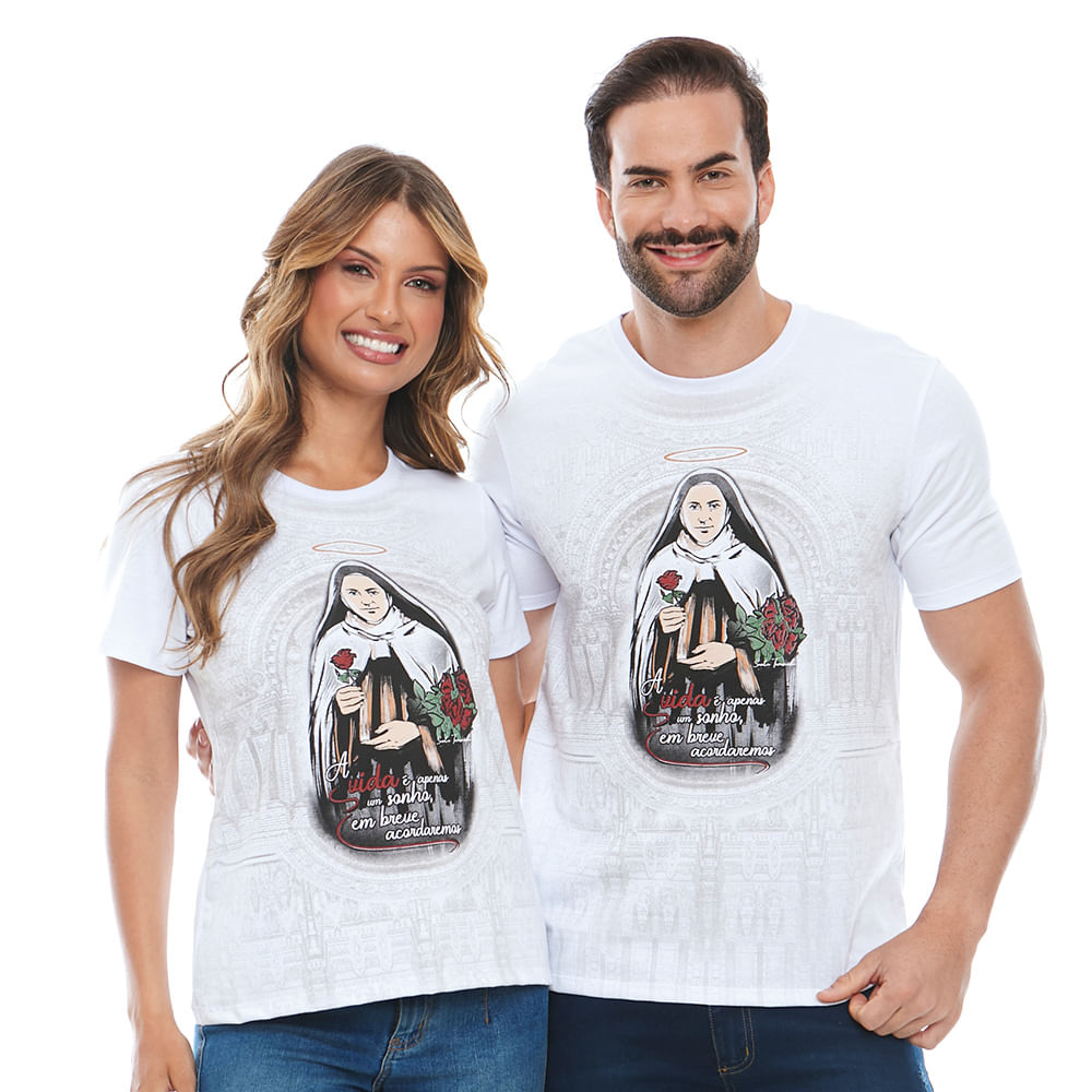 Camiseta Santa Teresinha DV12461 - Branco  