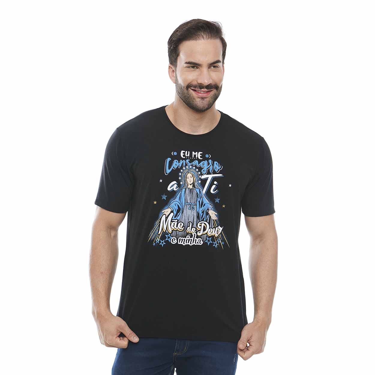 Camiseta Nossa Senhora das Graças DV12390 - Preto  