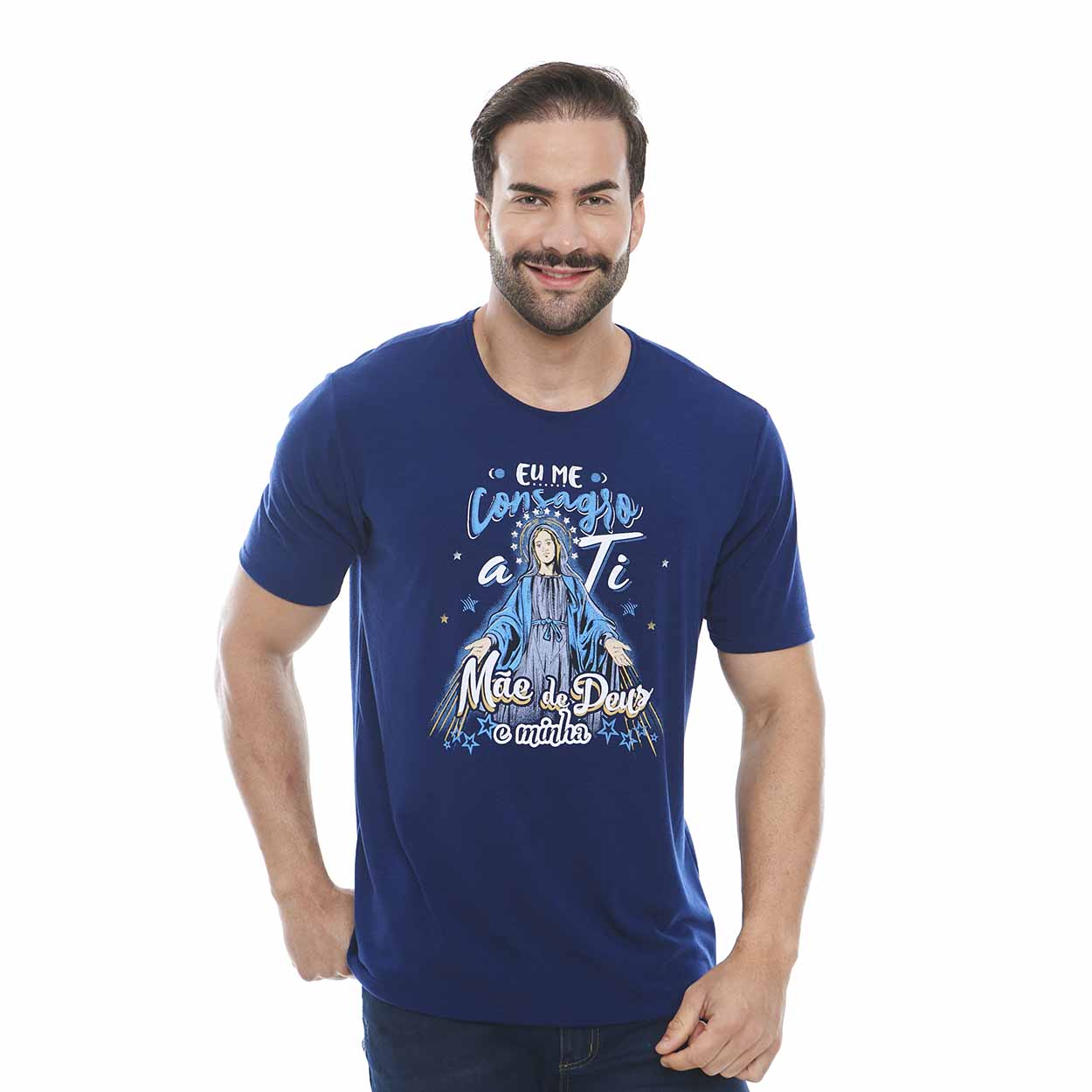 Camiseta Nossa Senhora das Graças DV12390 - Azul  