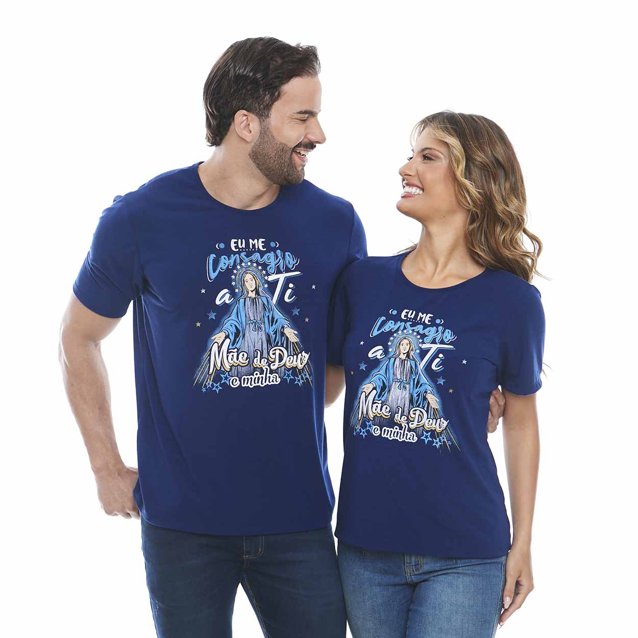 Camiseta Nossa Senhora das Graças DV12390 - Azul  