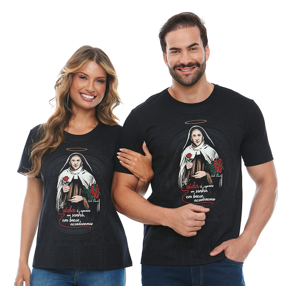 Camiseta Santa Teresinha DV12461 - Preto  