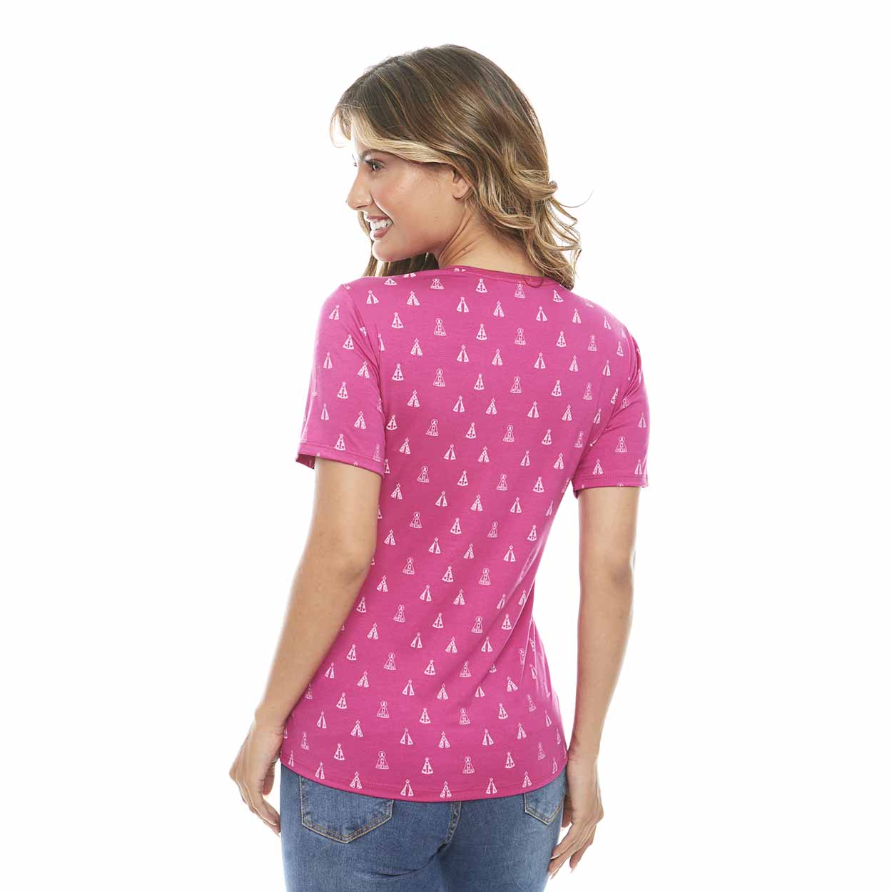 Blusa Nossa Senhora de Aparecida DV2537 - Rosa  